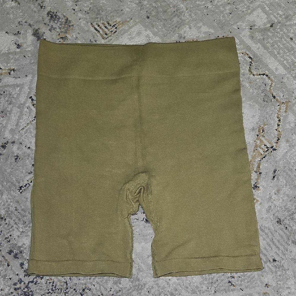 Fabletics Olive Green Bike Shorts